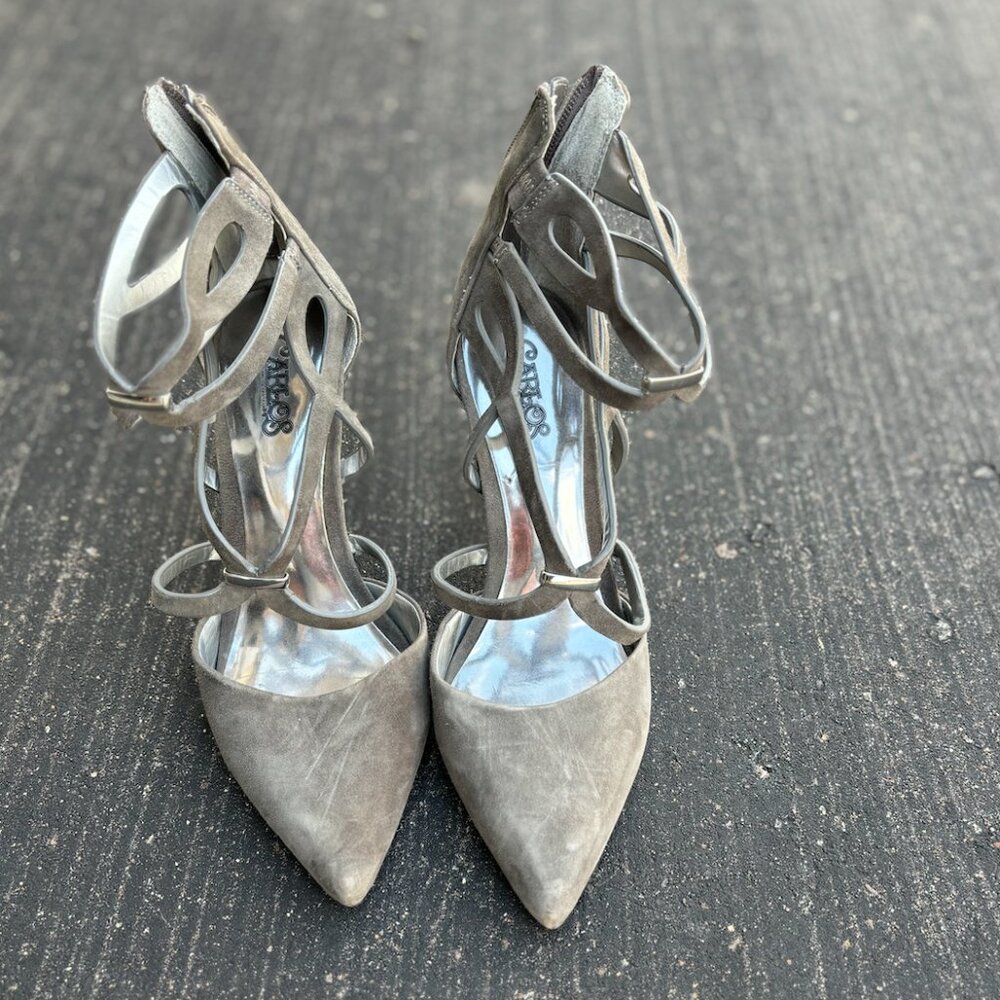 Suede Strappy Heels